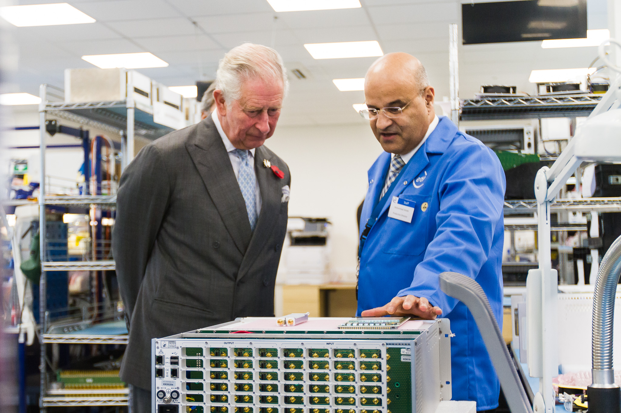 HRH Prince Charles Visits ETL Systems LTD 